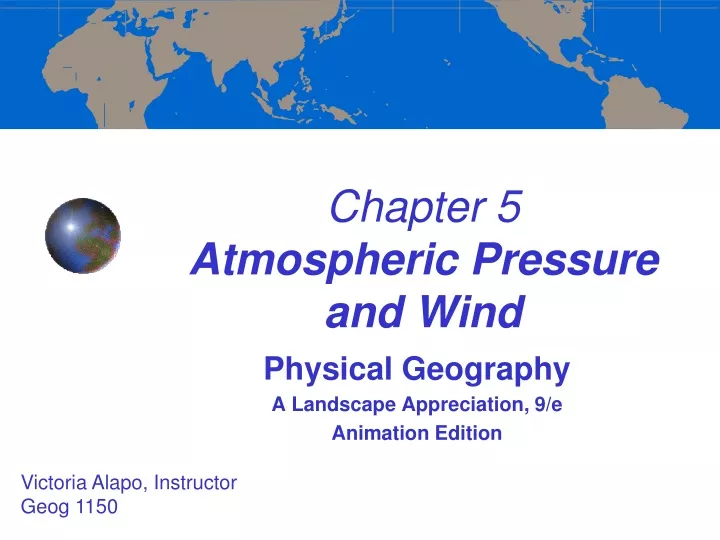 chapter 5 atmospheric pressure and wind