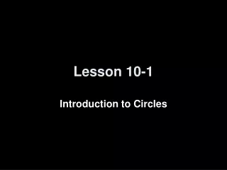 Lesson 10-1