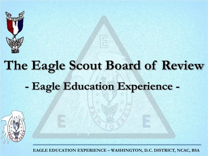 the eagle scout board of review