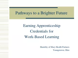 Pathways to a Brighter Future