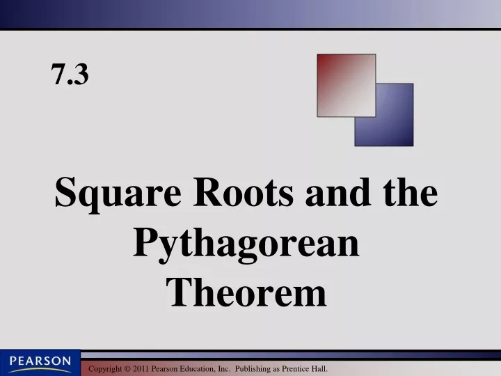 square roots and the pythagorean theorem