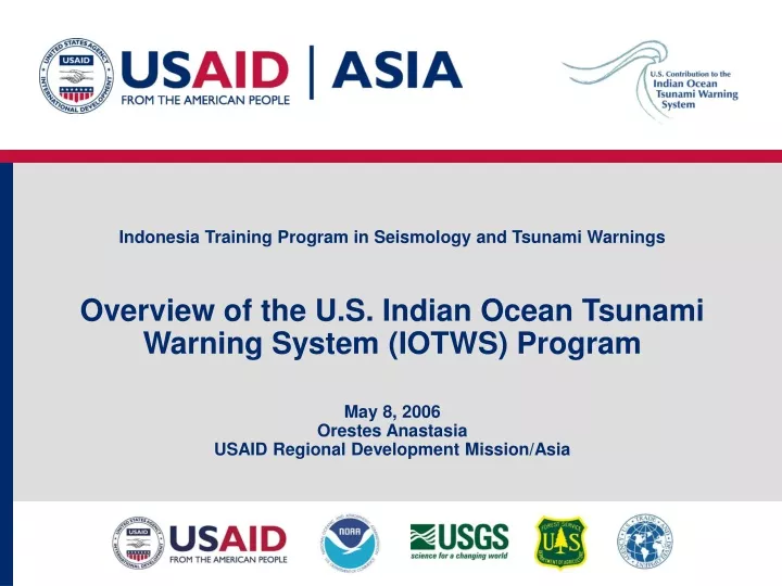 indonesia training program in seismology