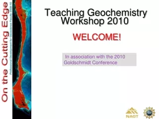 Teaching Geochemistry Workshop 2010
