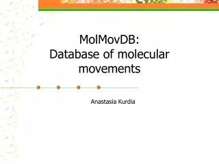 MolMovDB: Database of molecular movements