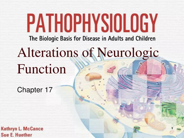 alterations of neurologic function