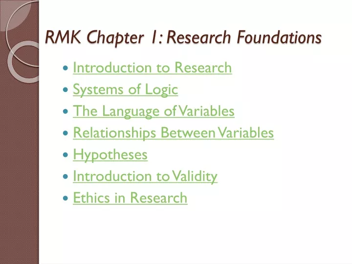 rmk chapter 1 research foundations