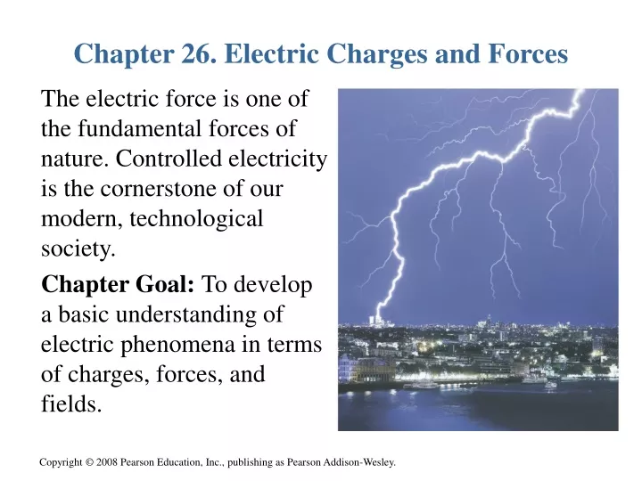 chapter 26 electric charges and forces