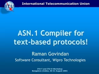 ASN.1 Compiler for text-based protocols!