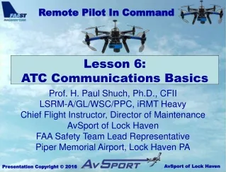 Lesson 6: ATC Communications Basics