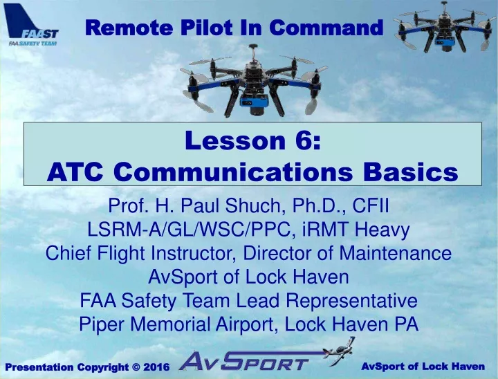 lesson 6 atc communications basics