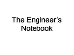The Engineer’s Notebook