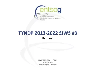 TYNDP 2013-2022 SJWS #3 Demand