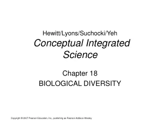 Hewitt/Lyons/Suchocki/Yeh  Conceptual Integrated Science