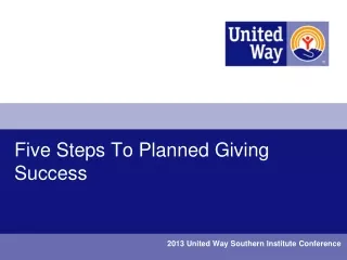 Five Steps To Planned Giving Success