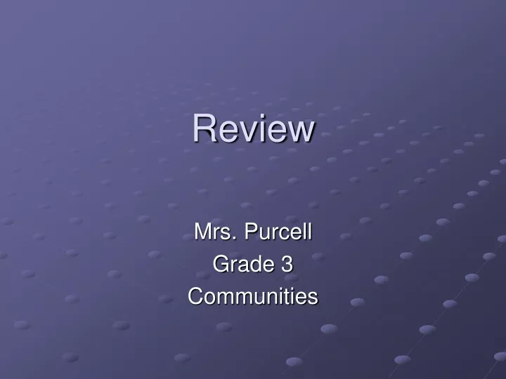 review