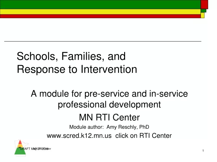 schools families and response to intervention