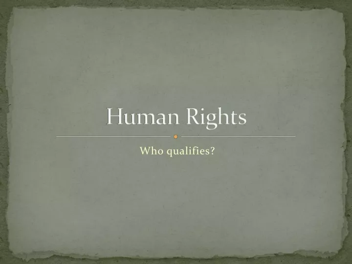 human rights