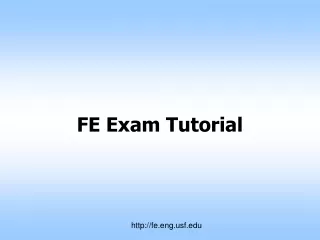 FE Exam Tutorial