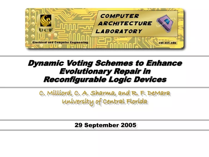 dynamic voting schemes to enhance evolutionary repair in reconfigurable logic devices