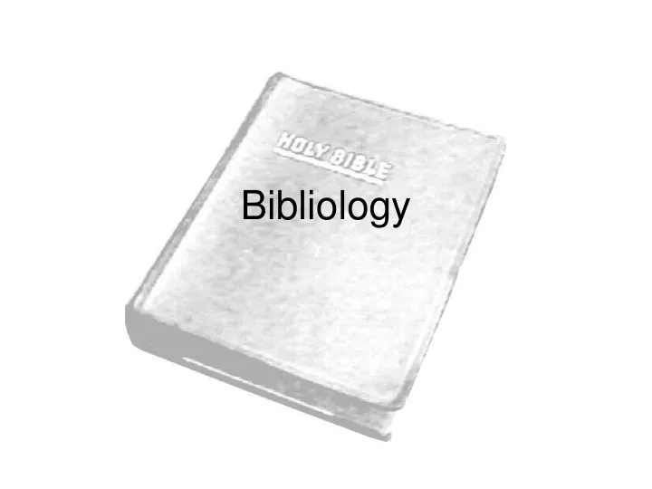 bibliology