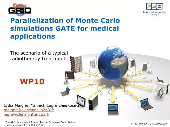 parallelization of monte carlo simulations gate for medical applications