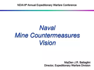 Naval  Mine Countermeasures Vision