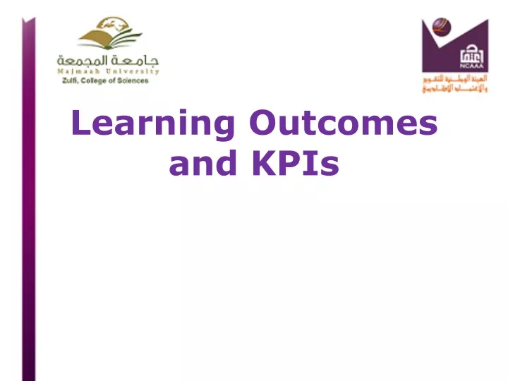 learning outcomes and kpis