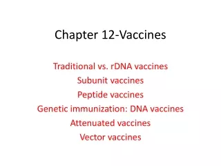Chapter 12-Vaccines
