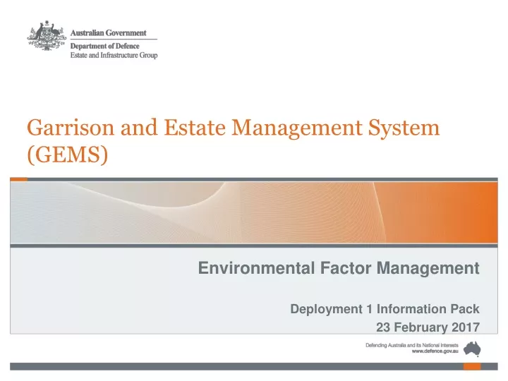 garrison and estate management system gems