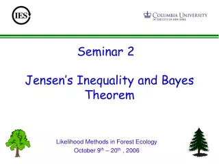 Jensen’s Inequality and Bayes Theorem