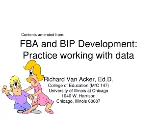 FBA and BIP Development:  Practice working with data