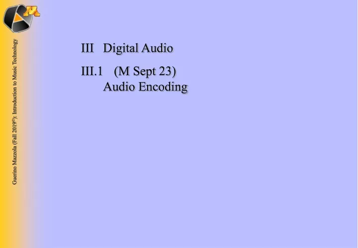 iii digital audio iii 1 m sept 23 audio encoding