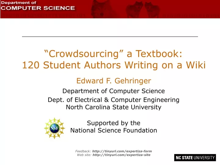 crowdsourcing a textbook 120 student authors