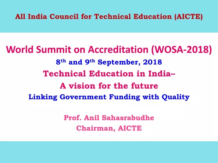 all india council for technical education aicte