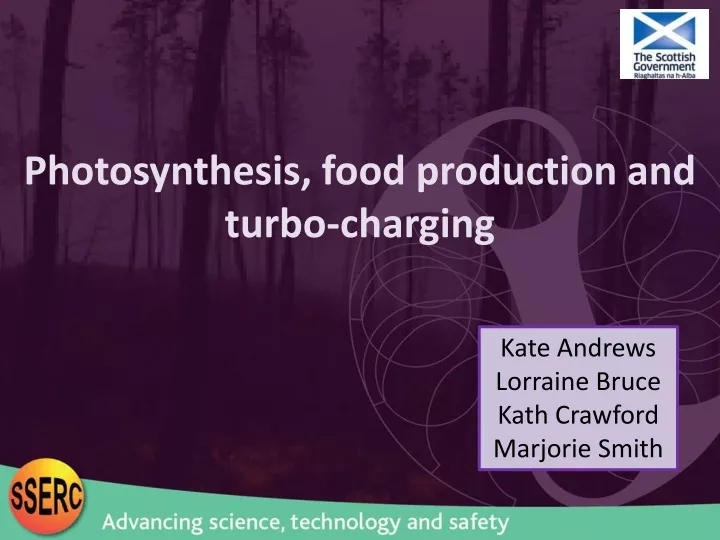 photosynthesis food production and turbo charging