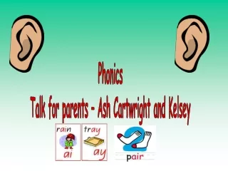 Phonics Talk for parents – Ash Cartwright and Kelsey