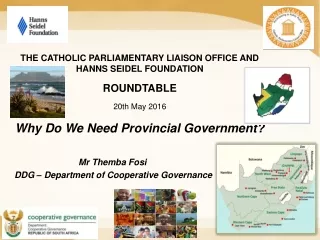 THE CATHOLIC PARLIAMENTARY LIAISON OFFICE AND  HANNS  SEIDEL FOUNDATION  ROUNDTABLE