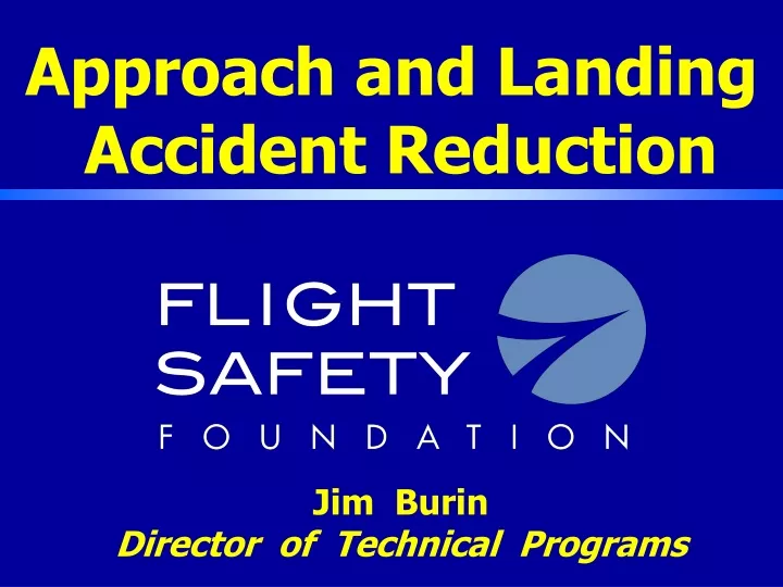 approach and landing accident reduction