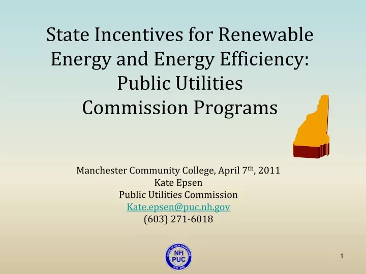 state incentives for renewable energy and energy efficiency public utilities commission programs