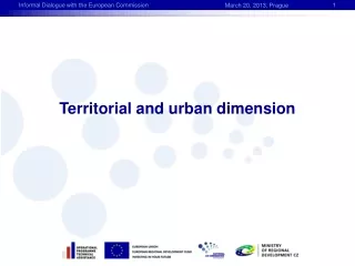 Territorial  and urban dimension