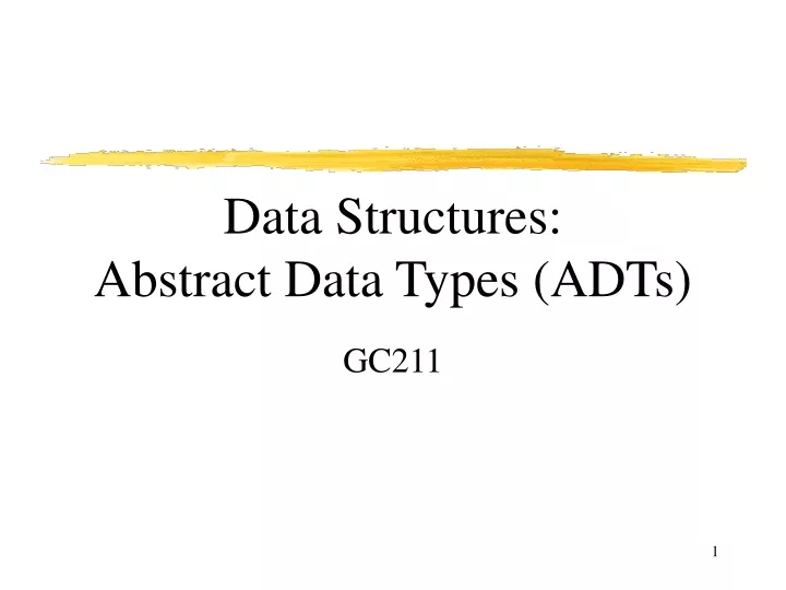 data structures abstract data types adts