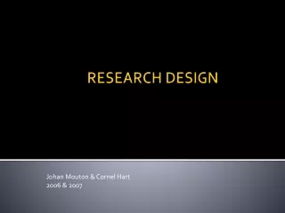 RESEARCH DESIGN