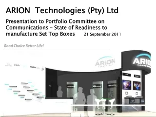 ARION  Technologies (Pty) Ltd