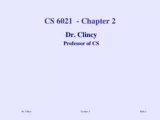 CS 6021  - Chapter 2