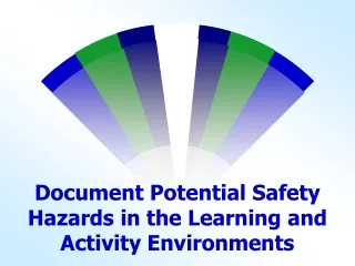 Document Potential Safety Hazards in the Learning and Activity Environments