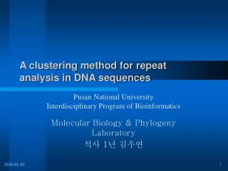 A clustering method for repeat analysis in DNA sequences