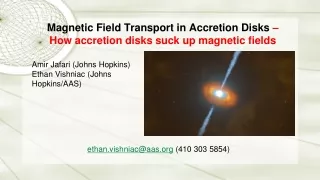 Magnetic Field Transport in Accretion Disks  –  How accretion disks suck up magnetic fields