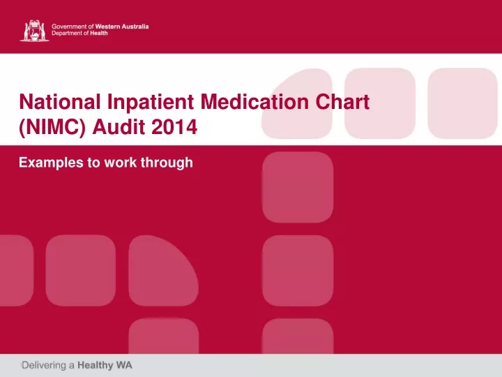 national inpatient medication chart nimc audit 2014