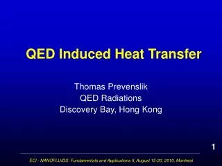 QED Induced Heat Transfer