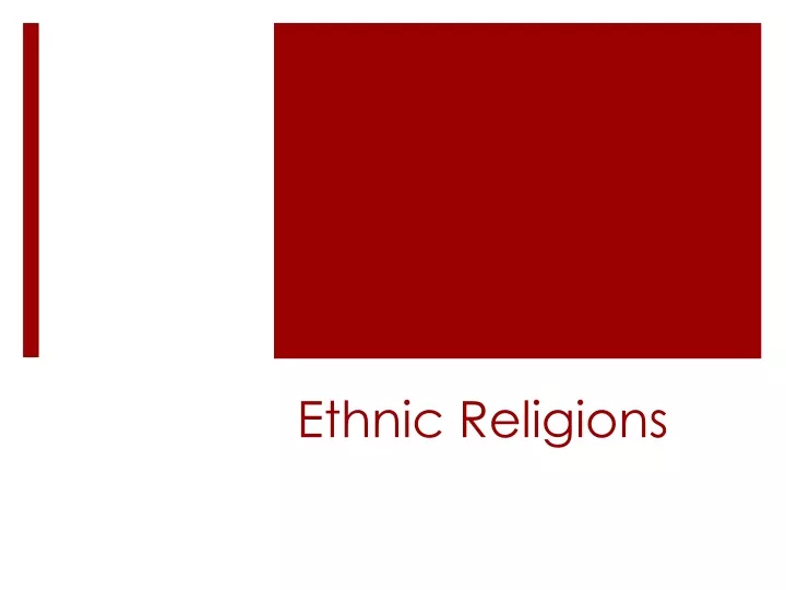 ethnic religions